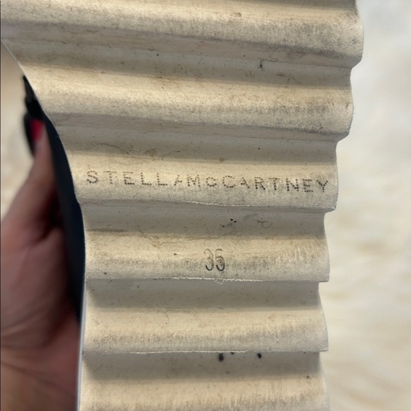 Stella McCartney Black White Star Vegan Elyse Platform Derby Shoes, Size 35 - Picture 7 of 16